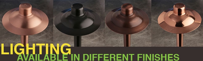 Lighting Available in Different Finishes | Naples Landscape Lighting