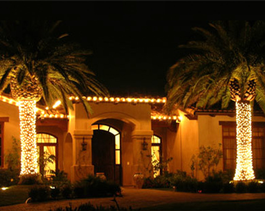 Residential Christmas Lighting Decor Installation Naples, FL | Naples Landscape Lighting